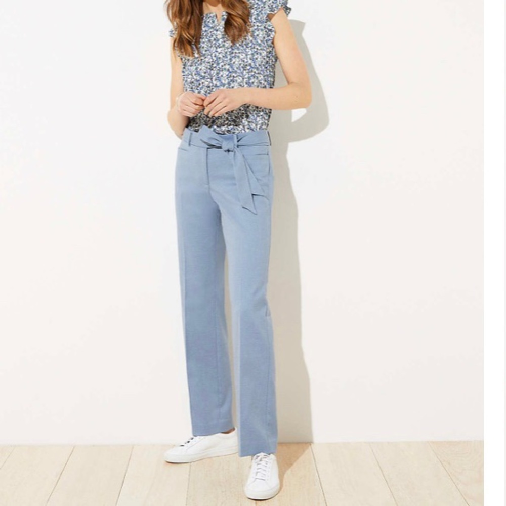 Tie waist trouser pants